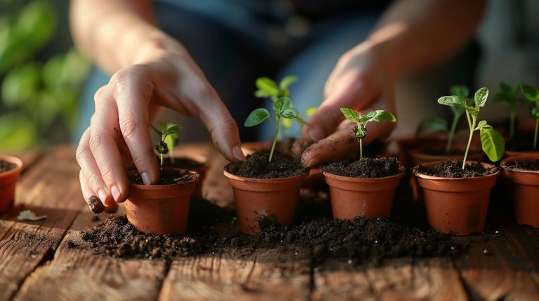 Wildflower seedlings grown from The Botanical Letter Club seeds